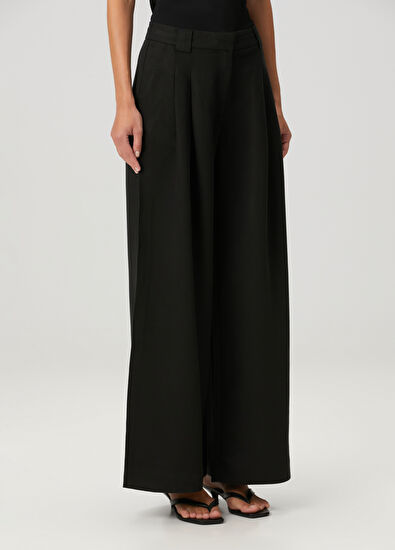 St. Agni Siyah Pileli Pantolon - 3