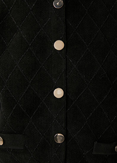 Beymen Club Siyah Simli Triko Hırka - 5