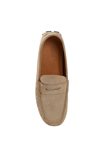 Beymen Club Bej Erkek Süet Loafer - 4