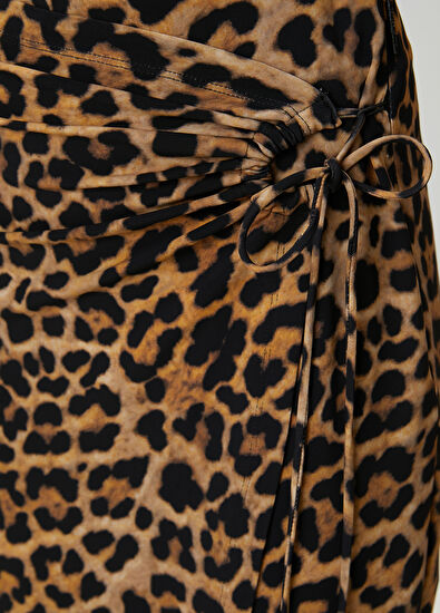 Beymen Club Midi Skirt With Brown Binding Detail - 5