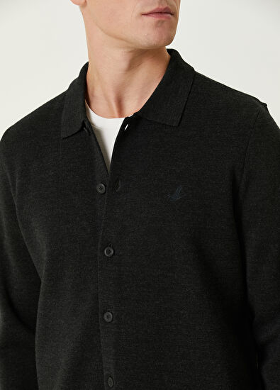 Beymen Club Antrasit Yün Hırka - 6