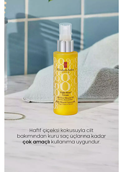 Elizabeth Arden Eight Hour All-Over Miracle Oil Çok Amaçlı Besleyici Vücut Yüz ve Saç Bakım Yağı 100  ml - 4