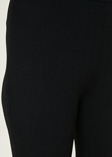 Beymen Club Black Wide-Leg Knit Pants - 4
