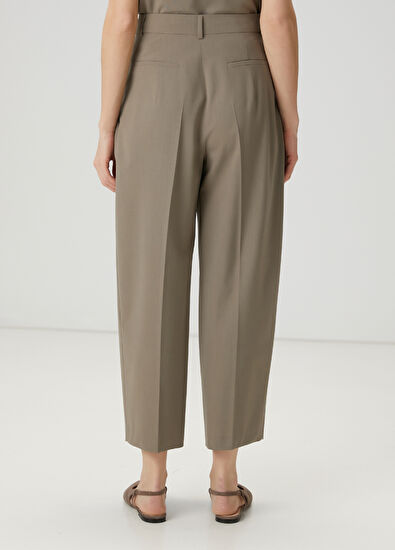 Beymen Club Taupe Pleated Classic Trousers - 4