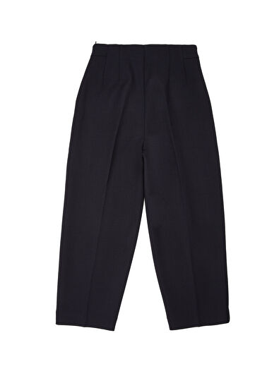 Beymen Club Navy Blue Gold Button-Down Trousers - 6