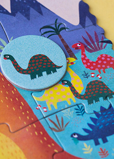 Londji My little Dino 3-5 Yaş Pocket Puzzle - 3