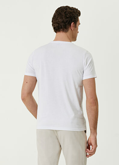 Beymen Club White Surfing Man Printed T-shirt - 4