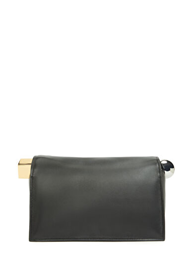 The Rond Carré Siyah Kadın Deri El Portföyü - Görsel 5