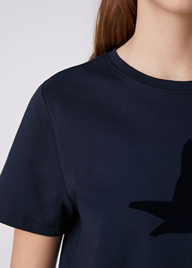 Beymen Club Petrol Logo Baskılı T-shirt - 7