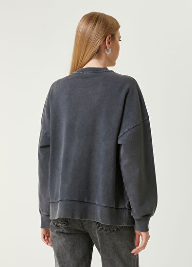 Beymen Club Antrasit Yıldız İşlemeli Sweatshirt - 6