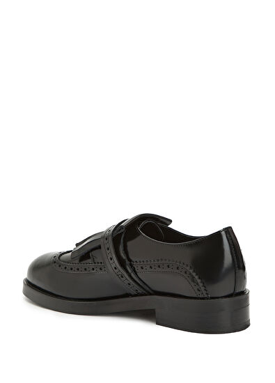 Beymen Club Black Buckles Women's Leather Shoes - 3