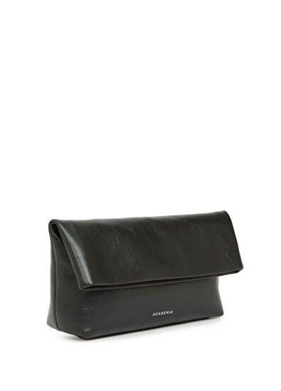 Essentials Siyah Kadın Deri El Portföyü - Görsel 4