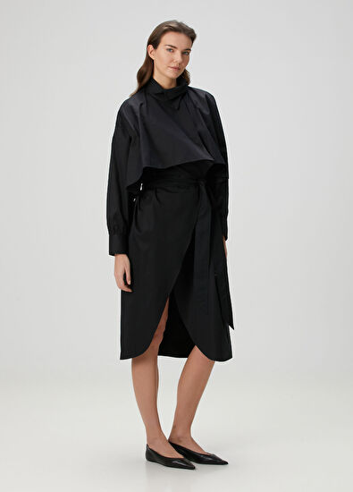 Margaux Lonnberg Georgia Siyah Midi Elbise - 3