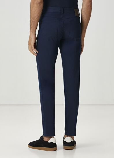 Beymen Club Lacivert Twill Dokulu Spor Pantolon - 3