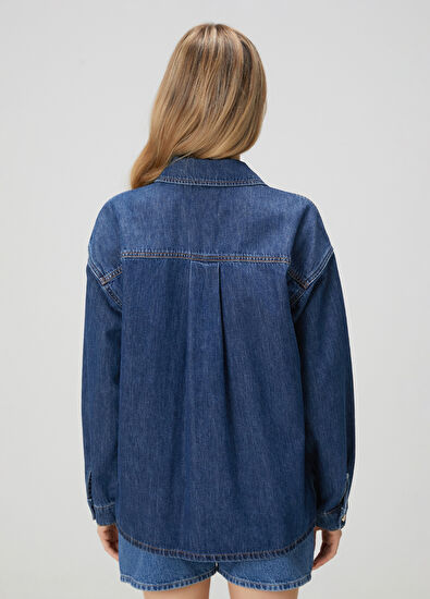 Beymen Club Blue Denim Outer Shirt - 5