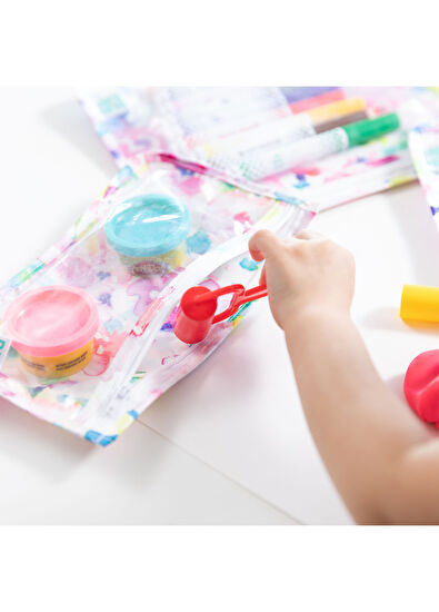 Bumkins Watercolor Transparent 3-Piece Baby Travel Bag Set - 3