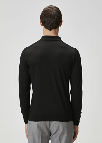 Fedeli Siyah Polo Kaşmir Triko - 4