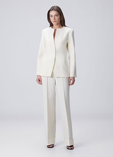 Beymen Collection Kırık Beyaz Yün Ceket - 4