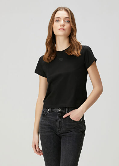 T by Alexander Wang Siyah Logolu T-shirt - 3