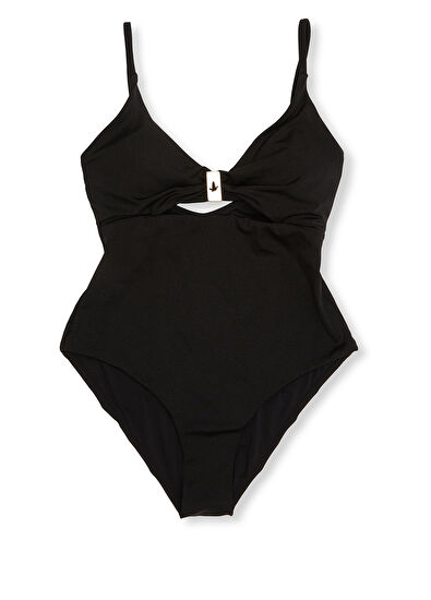 Beymen Club Black Window Detailed Swimsuit - 7