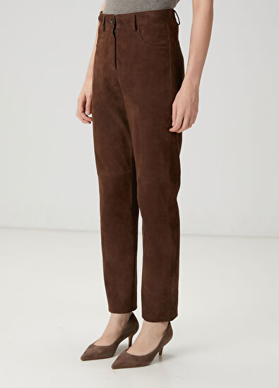 Beymen Club Vizon Cigarette Deri Pantolon - 3