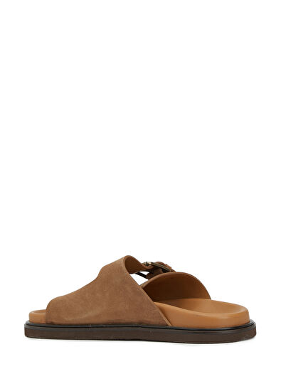 Beymen Club Tütün Çift Bant Erkek Süet Terlik - 3