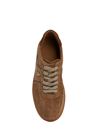 Beymen Club Koyu Bej Kadın Deri Sneaker - 4