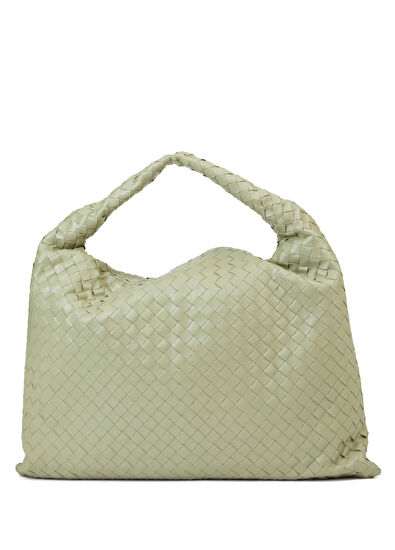 Bottega Veneta Large Hop Yeşil Kadın Deri Çanta - 4