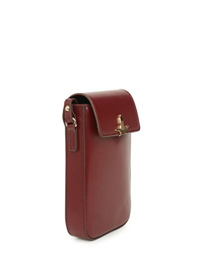 Beymen Club Mini Bordo Kadın Deri Çanta - 3