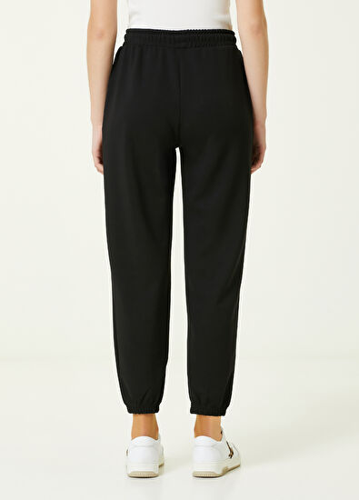 Beymen Club Siyah Logo Detaylı Jogger Pantolon - 5