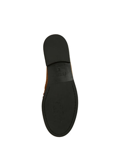 Boss Lycia Tan Women's Suede Loafers - 5