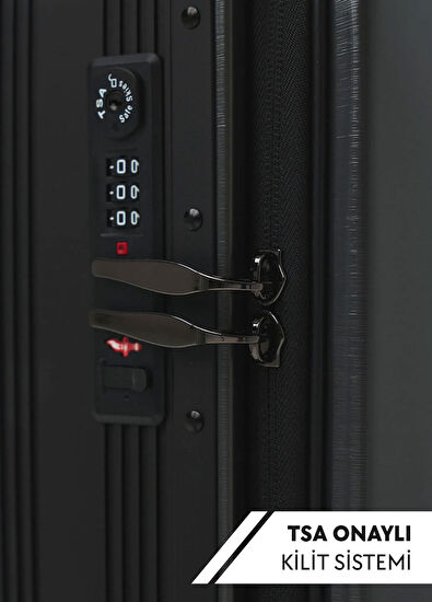 SE3S Siyah Kabin Boy Elektrikli Binilebilir Scooter Valiz - Görsel 8