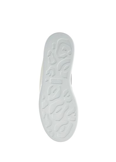 McQueen Oversized Siyah Turuncu Kadın Deri Sneaker - 5