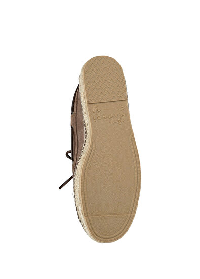 Manebi Dark Beige Men's Nubuck Espadrilles - 5