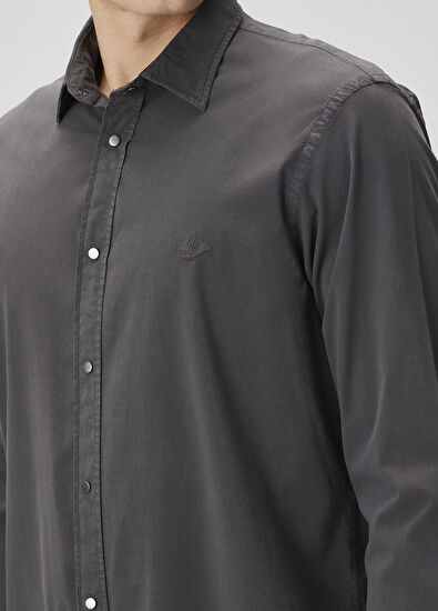Beymen Club Relax Fit Anthracite Shirt - 6
