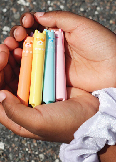 Ooly Beary Sweet Mini Kokulu Highlighter 6'lı Fosforlu Kalem - 5