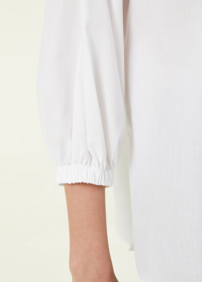 Beymen Club White Balloon Sleeve Shirt - 6