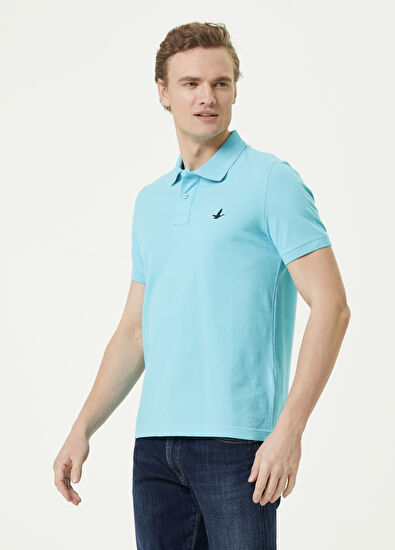 Beymen Club Comfort Fit Turkuaz Polo Yaka T-shirt - 3