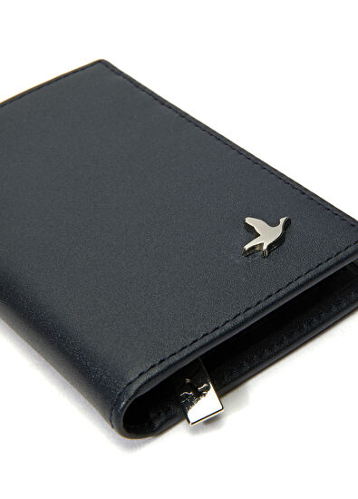 Beymen Club Navy Blue Men's Leather Card Holder - 5