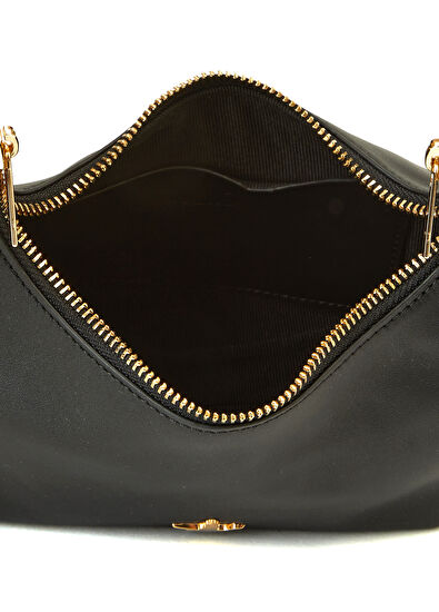 Beymen Club Black Women's Leather Crossbody Bag - 5