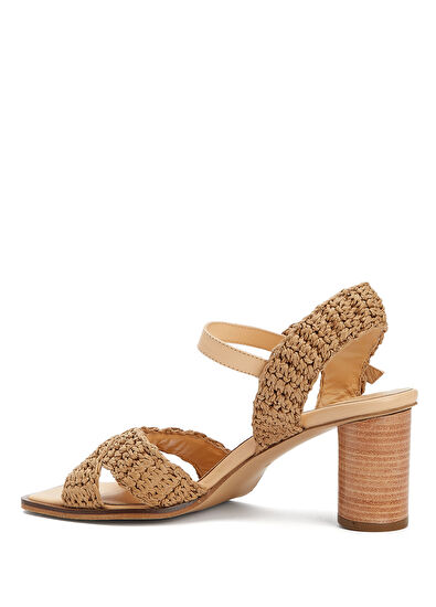 Beymen Club Nude Knit Band Sandals Women's Sandals - 3