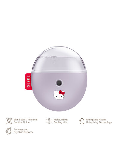 Geske Hello Kitty Facial Hydration Refresher Mor Buharlı Cilt Nemlendirici ve Yenileyici Yüz Bakım Cihazı  - 6