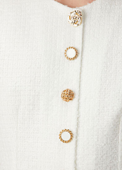 Beymen Club Kırık Beyaz Midi Elbise - 6