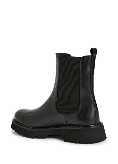 Beymen Club Black Women's Leather Chelsea Boots - 3