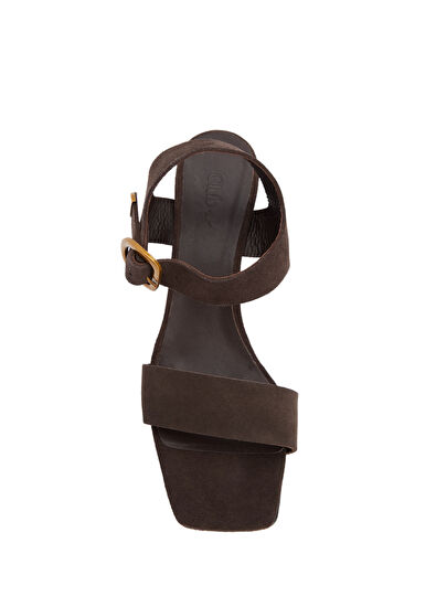 Beymen Club Brown Amorphous Buckles Women's Leather Sandals - 4