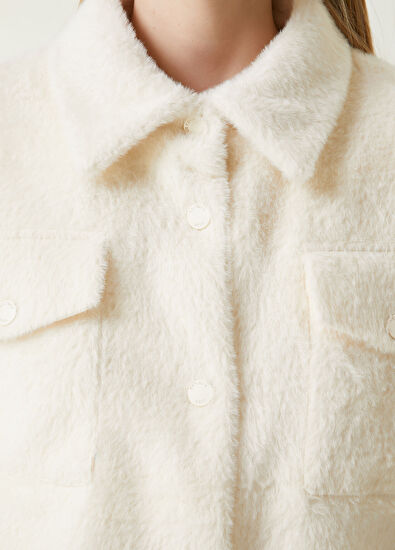 Beymen Club Off-White Short Trucker Jacket - 5