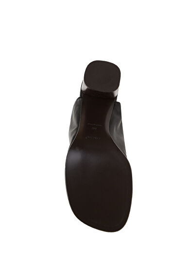 Lemaire Glove Koyu Kahverengi Kadın Deri Terlik - 5