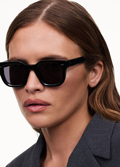 Sun 04.2 Black Siyah Asetat Unisex Güneş Gözlüğü - Görsel 4