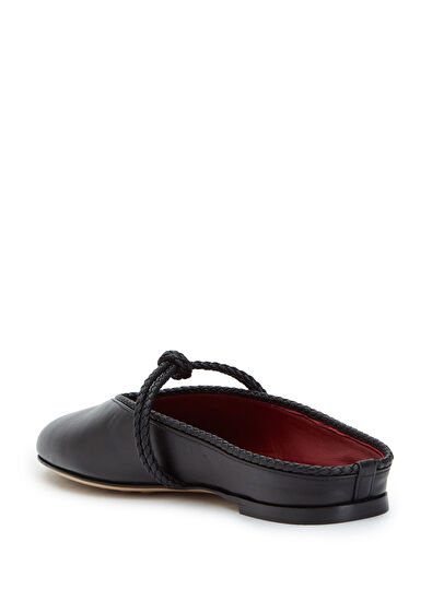 Bottega Veneta Lucia Black Leather Ballet Flat - 3