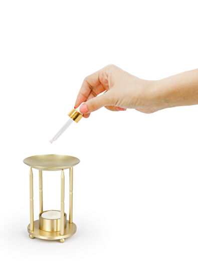 Coho Objet Lux Pirinç Aromaterapi Buhurdanlık Mumluk & Mum Söndürücü Set - 5